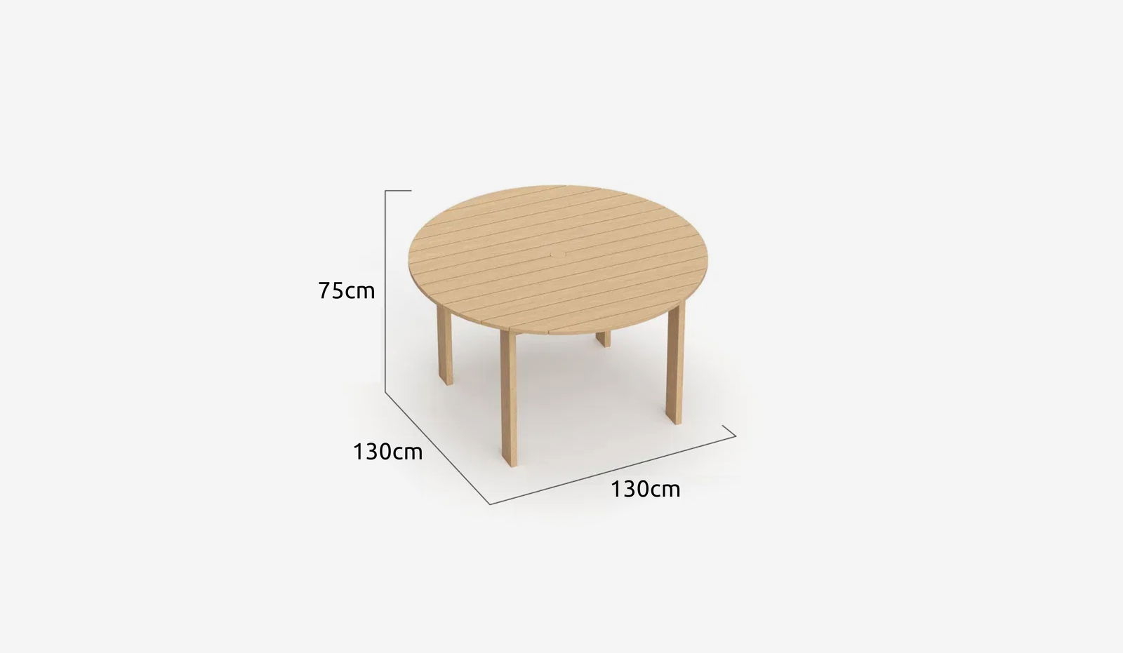 Breeze 130cm Round Table