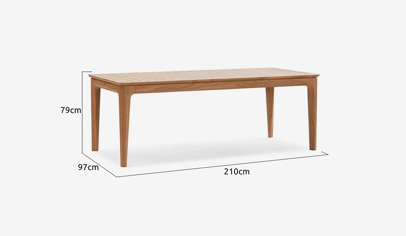 Yabby 6 Seat Outdoor Dining Table