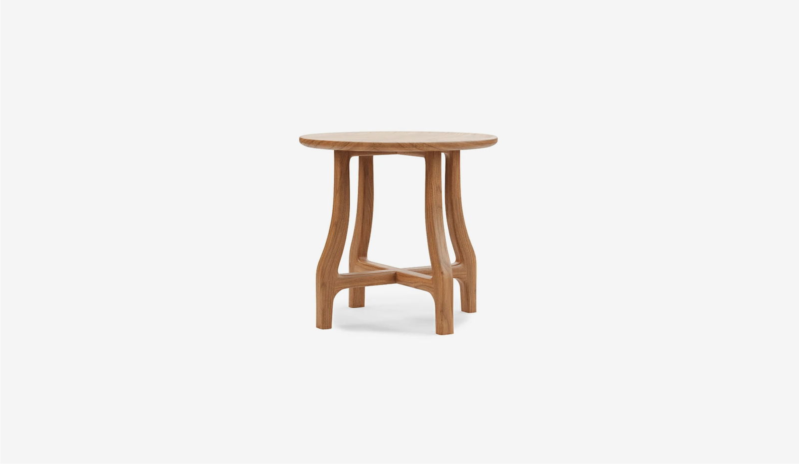 Perl Teak Outdoor Side Table