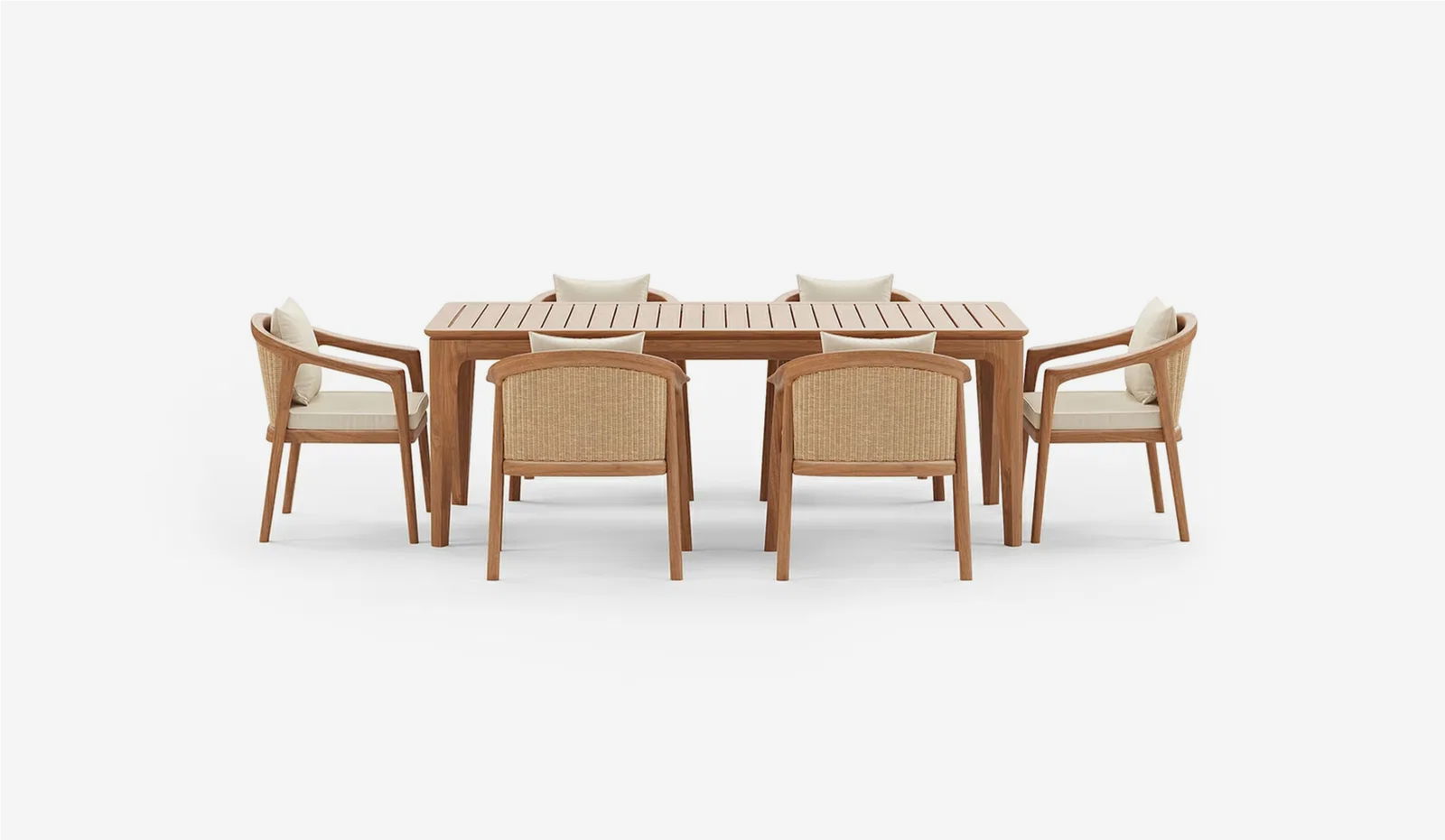 Yabby Teak 6 Seat Outdoor Dining Set