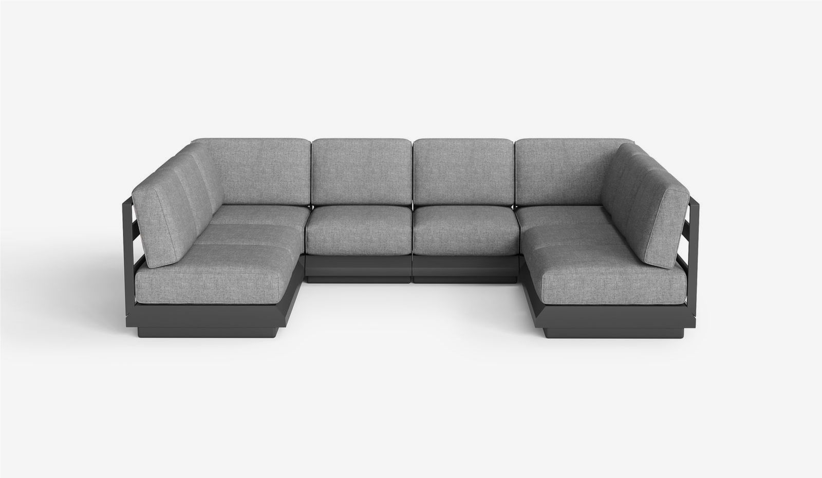 Indus Aluminium Outdoor 8-Seater Corner Sectional Sofa