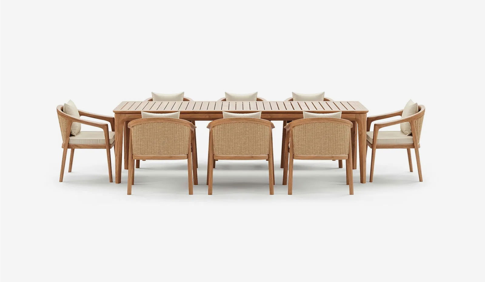 Yabby Teak 8 Seat Outdoor Dining Set