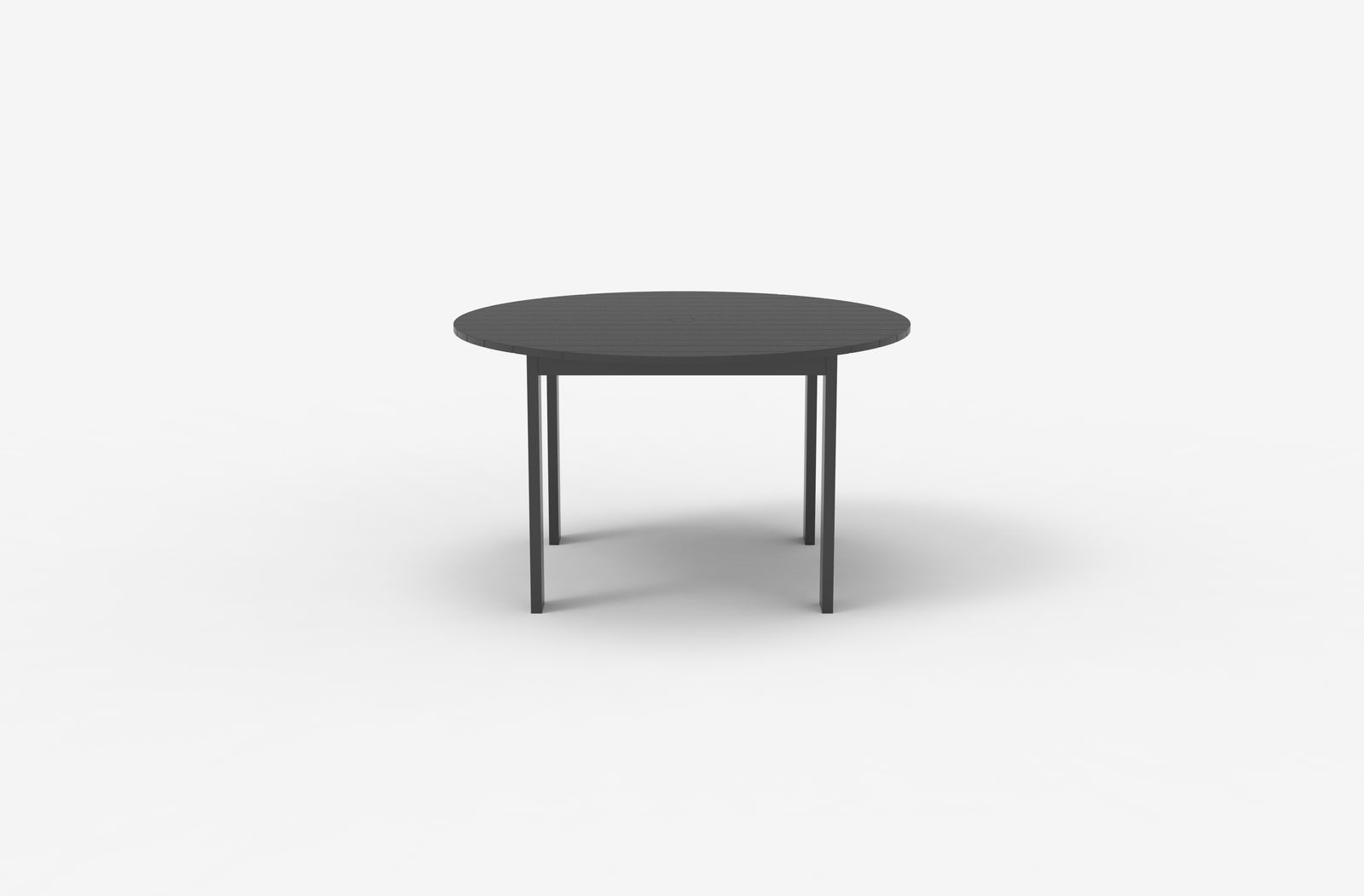 Breeze Dark Grey Color Aluminum Outdoor Dining Round Table