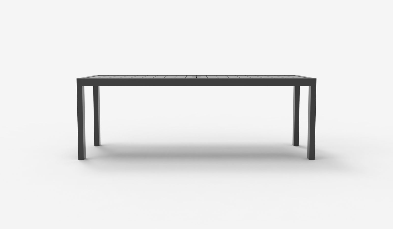 Breeze Dark Grey Color Aluminium Outdoor Dining Table