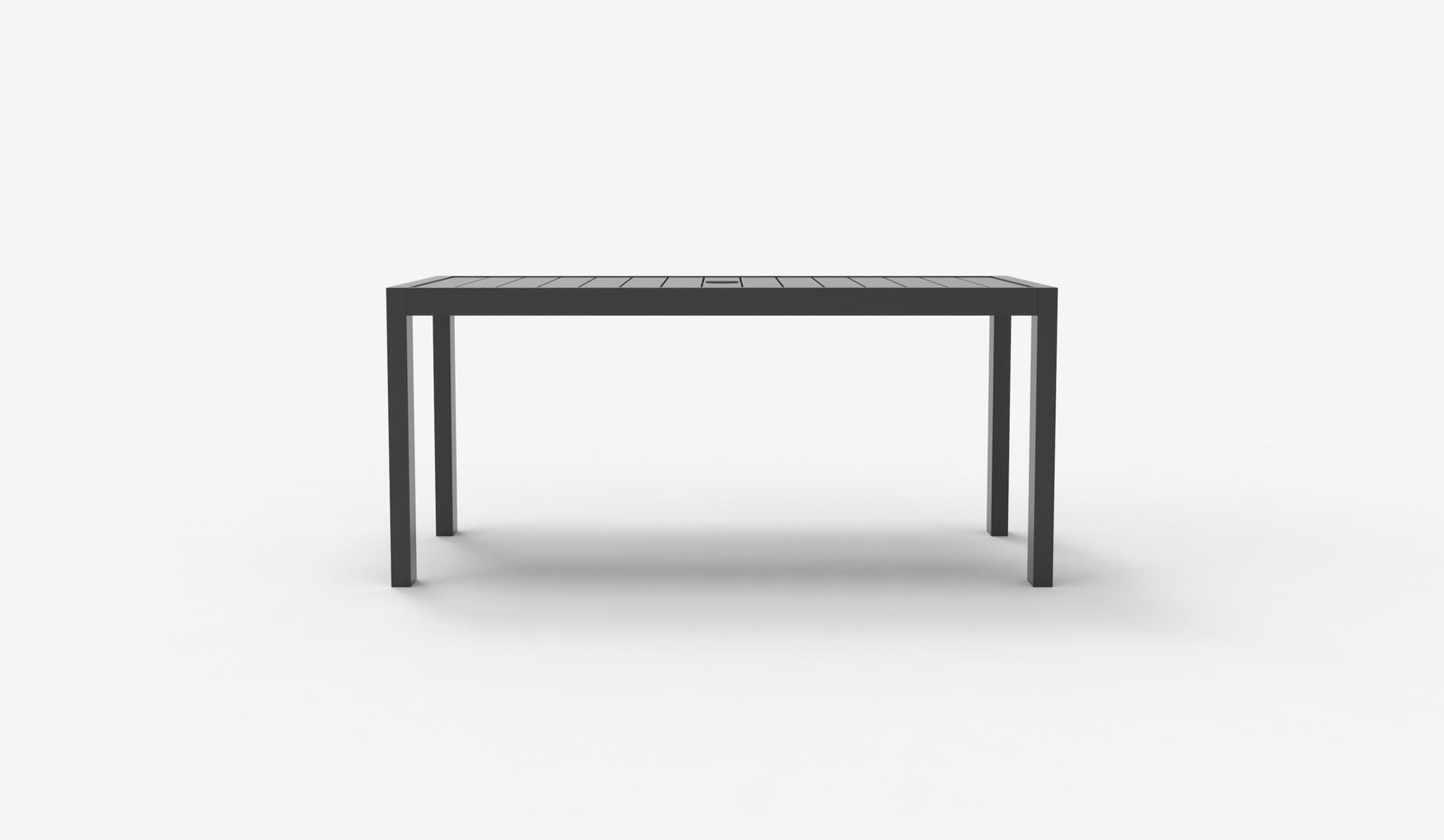 Breeze Dark Grey Color Aluminium Outdoor Dining Table